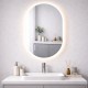 600x900mm Backlit Led Mirror Oblong Racetrack Motion Sensor Demister Touch Sensor Switch
