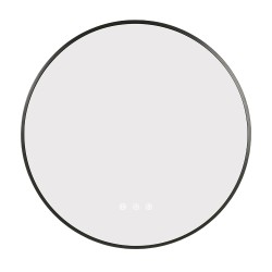 900mm Backlit Gunmetal Grey Frame Round LED Mirror with Motion Sensor Auto On 900mm Backlit Gunmetal Grey Frame Round LED Mirror with Motion Sensor Auto On