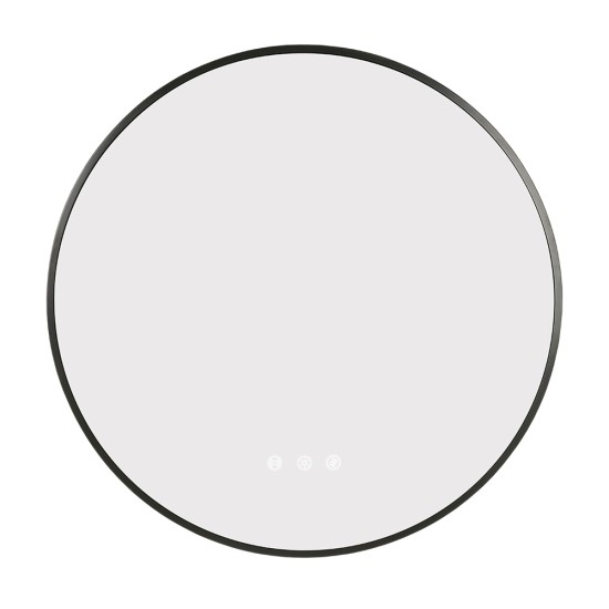 700mm Backlit Gunmetal Grey Frame Round LED Mirror with Motion Sensor Auto On 700mm Backlit Gunmetal Grey Frame Round LED Mirror with Motion Sensor Auto On
