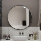 700mm Backlit Gunmetal Grey Frame Round LED Mirror with Motion Sensor Auto On 700mm Backlit Gunmetal Grey Frame Round LED Mirror with Motion Sensor Auto On