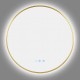 900mm Backlit Yellow Gold Frame Round LED Mirror with Motion Sensor Switch 900mm Backlit Yellow Gold Frame Round LED Mirror with Motion Sensor Switch