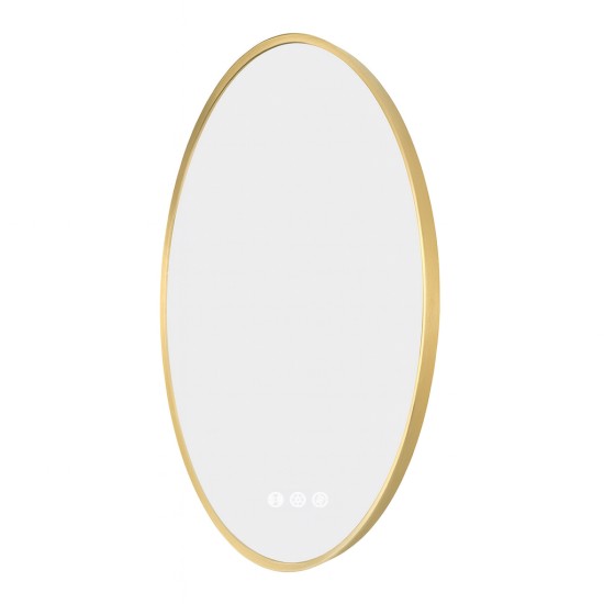 900mm Backlit Yellow Gold Frame Round LED Mirror with Motion Sensor Switch 900mm Backlit Yellow Gold Frame Round LED Mirror with Motion Sensor Switch