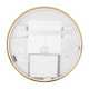 900mm Backlit Yellow Gold Frame Round LED Mirror with Motion Sensor Switch 900mm Backlit Yellow Gold Frame Round LED Mirror with Motion Sensor Switch