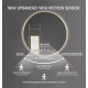 700mm Backlit Yellow Gold Frame Round LED Mirror with Motion Sensor Switch 700mm Backlit Yellow Gold Frame Round LED Mirror with Motion Sensor Switch
