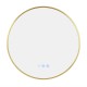 700mm Backlit Yellow Gold Frame Round LED Mirror with Motion Sensor Switch 700mm Backlit Yellow Gold Frame Round LED Mirror with Motion Sensor Switch