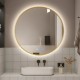 700mm Backlit Yellow Gold Frame Round LED Mirror with Motion Sensor Switch 700mm Backlit Yellow Gold Frame Round LED Mirror with Motion Sensor Switch