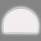 1200x850mm Backlit Gunmetal Grey Frame Arched LED Wall Mirror Demister Function 1200x850mm Backlit Gunmetal Grey Frame Arched LED Wall Mirror Demister Function