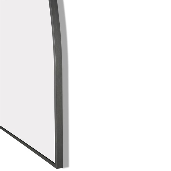 1200x850mm Backlit Gunmetal Grey Frame Arched LED Wall Mirror Demister Function 1200x850mm Backlit Gunmetal Grey Frame Arched LED Wall Mirror Demister Function