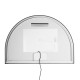 1200x850mm Backlit Gunmetal Grey Frame Arched LED Wall Mirror Demister Function 1200x850mm Backlit Gunmetal Grey Frame Arched LED Wall Mirror Demister Function