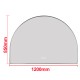 1200x850mm Backlit Gunmetal Grey Frame Arched LED Wall Mirror Demister Function 1200x850mm Backlit Gunmetal Grey Frame Arched LED Wall Mirror Demister Function