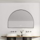 1200x850mm Backlit Gunmetal Grey Frame Arched LED Wall Mirror Demister Function 1200x850mm Backlit Gunmetal Grey Frame Arched LED Wall Mirror Demister Function