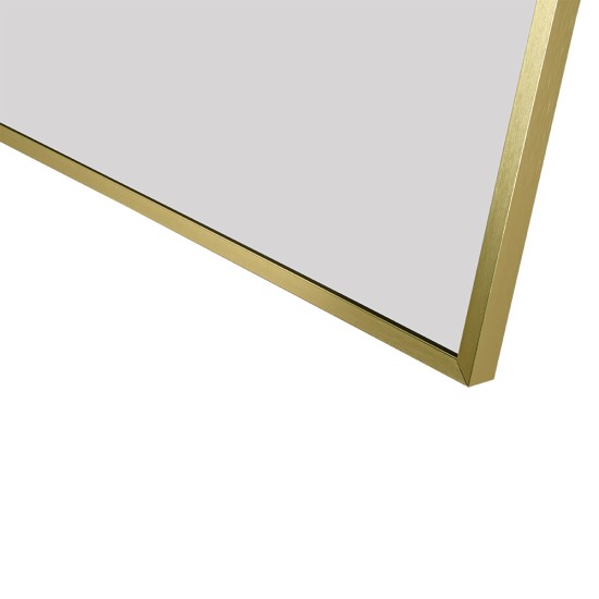 1200x850mm Backlit Brushed Yellow Gold Frame Arched LED Wall Mirror Demister 1200x850mm Backlit Brushed Yellow Gold Frame Arched LED Wall Mirror Demister