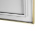 1200x850mm Backlit Brushed Yellow Gold Frame Arched LED Wall Mirror Demister 1200x850mm Backlit Brushed Yellow Gold Frame Arched LED Wall Mirror Demister