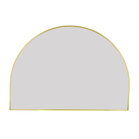 1200x850x20mm Gold Aluminum Framed Half Circle Mirror Decorative Wall Mirror Arc Mirror 1200x850x20mm Gold Aluminum Framed Half Circle Mirror Decorative Wall Mirror Arc Mirror