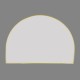 1200x850x20mm Gold Aluminum Framed Half Circle Mirror Decorative Wall Mirror Arc Mirror 1200x850x20mm Gold Aluminum Framed Half Circle Mirror Decorative Wall Mirror Arc Mirror