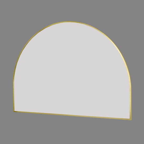 1200x850x20mm Gold Aluminum Framed Half Circle Mirror Decorative Wall Mirror Arc Mirror 1200x850x20mm Gold Aluminum Framed Half Circle Mirror Decorative Wall Mirror Arc Mirror