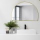 1200x850x20mm Gold Aluminum Framed Half Circle Mirror Decorative Wall Mirror Arc Mirror 1200x850x20mm Gold Aluminum Framed Half Circle Mirror Decorative Wall Mirror Arc Mirror