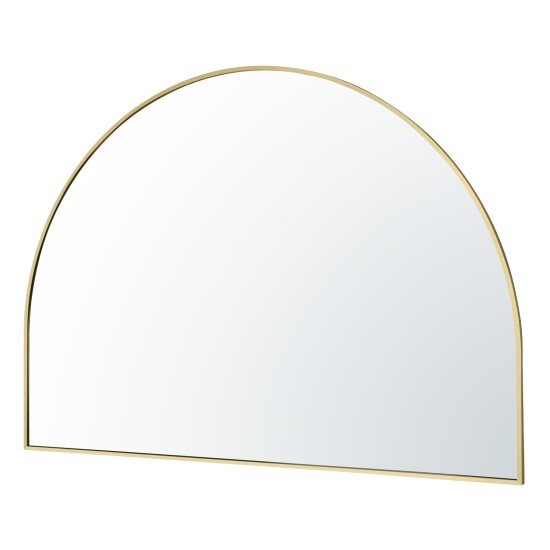 1200x850x20mm Gold Aluminum Framed Half Circle Mirror Decorative Wall Mirror Arc Mirror 1200x850x20mm Gold Aluminum Framed Half Circle Mirror Decorative Wall Mirror Arc Mirror