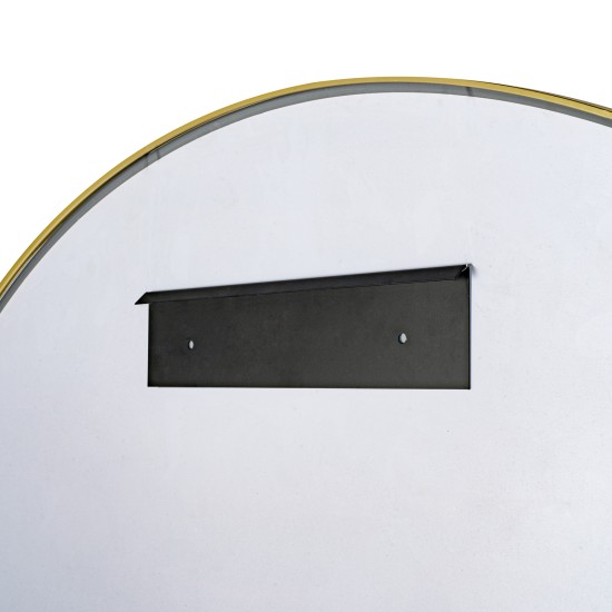 1200x850x20mm Gold Aluminum Framed Half Circle Mirror Decorative Wall Mirror Arc Mirror 1200x850x20mm Gold Aluminum Framed Half Circle Mirror Decorative Wall Mirror Arc Mirror