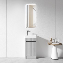 3D-40H 400mmx220mmx750mm Grey Hand Basin PLYWOOD FLOOR STANDING VANITY 3D-40H 400mmx220mmx750mm Grey Hand Basin PLYWOOD FLOOR STANDING VANITY
