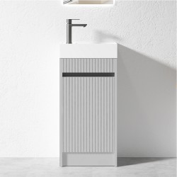 3D-40H 400mmx220mmx750mm Grey Hand Basin PLYWOOD FLOOR STANDING VANITY 3D-40H 400mmx220mmx750mm Grey Hand Basin PLYWOOD FLOOR STANDING VANITY