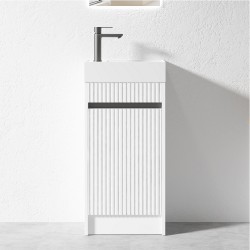 3D-40W 400mmx220mmx750mm White Hand Basin PLYWOOD FLOOR STANDING VANITY 3D-40W 400mmx220mmx750mm White Hand Basin PLYWOOD FLOOR STANDING VANITY