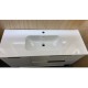 3D-2W 1200x450x850mm White Floor Standing Plywood Vanity with Stainless Black Frame Leg And Shelf