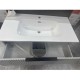 3D-2W 750x450x550mm Grey Wall Hung Plywood Vanity with Ceramic Basin