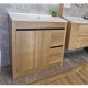 BC7 750mmx460mmx850mm Plywood Floor Standing Vanity with Ceramic Basin