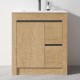 BC7 750mmx460mmx850mm Plywood Floor Standing Vanity with Ceramic Basin