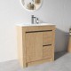 BC7 750mmx460mmx850mm Plywood Floor Standing Vanity with Ceramic Basin