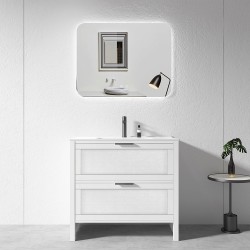 BS 900x460x860mm White Floor Standing Vanity with Ceramic Basin BS 900x460x860mm White Floor Standing Vanity with Ceramic Basin
