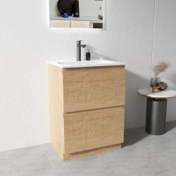 LX 600mm Plywood Floor Standing Vanity Unit With Ceramic Basin LX 600mm Plywood Floor Standing Vanity Unit With Ceramic Basin