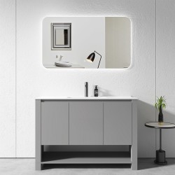 MK 1200x460x860mm Grey Floor Standing Vanity with Ceramic Basin MK 1200x460x860mm Grey Floor Standing Vanity with Ceramic Basin