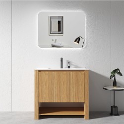 MK 900x460x860mm Light Oak Floor Standing Vanity with Ceramic Basin MK 900x460x860mm Light Oak Floor Standing Vanity with Ceramic Basin