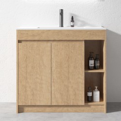 SM 900mmx360mmx850mm Plywood Floor Standing Vanity with Ceramic Basin SM 900mmx360mmx850mm Plywood Floor Standing Vanity with Ceramic Basin