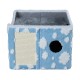 Sky Patter Double-Layer Cat House with Scratching Mat Foldable Enclosed Cat Cave Pet Cube House Nest for Indoor Sky Patter Double-Layer Cat House with Scratching Mat Foldable Enclosed Cat Cave Pet Cube House Nest for Indoor