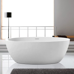 1700x820x580mm Matt White Oval Bathtub Freestanding Acrylic Apron Bath Tub 1700x820x580mm Matt White Oval Bathtub Freestanding Acrylic Apron Bath Tub