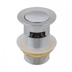 32/40mm Solid Brass Basin Pop Up Waste with Overflow Chrome 32/40mm Solid Brass Basin Pop Up Waste with Overflow Chrome