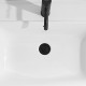 32/40mm Solid Brass Basin Pop Up Waste with Overflow Matt Black