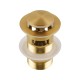 32/40mm Brushed Yellow Gold Solid Brass Basin Pop Up Waste with Overflow