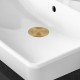 32/40mm Brushed Yellow Gold Solid Brass Basin Pop Up Waste with Overflow