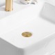 32/40mm Brushed Yellow Gold Solid Brass Basin Pop Up Waste NO Overflow