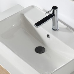 32/40mm Bathroom Matt Black Mushroom Solid Brass Basin Pop Up Waste with Overflow 32/40mm Bathroom Matt Black Mushroom Solid Brass Basin Pop Up Waste with Overflow