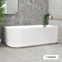 1700x800x580mm Flutted V-Groove Right Corner Bathtub Acrylic Gloss White Bath Tub 1700x800x580mm Flutted V-Groove Right Corner Bathtub Acrylic Gloss White Bath Tub