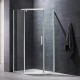 900*900*1900mm Diamond Swing Shower Glass Door and Return Only