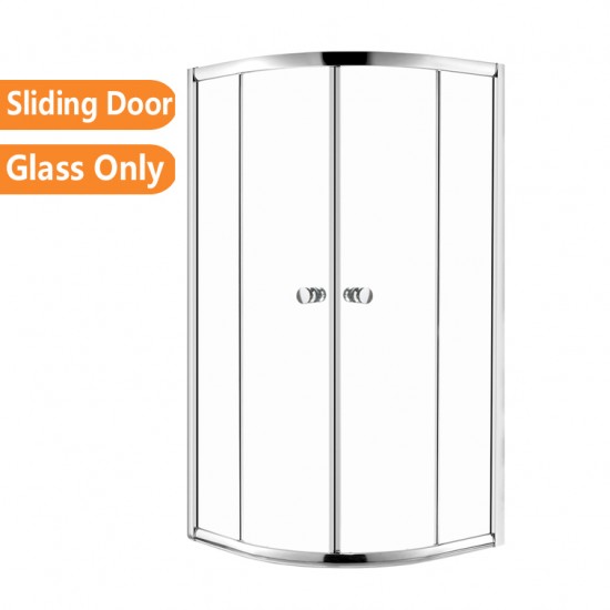800*800*1900mm Round Sliding Shower Glass Door and Return Only