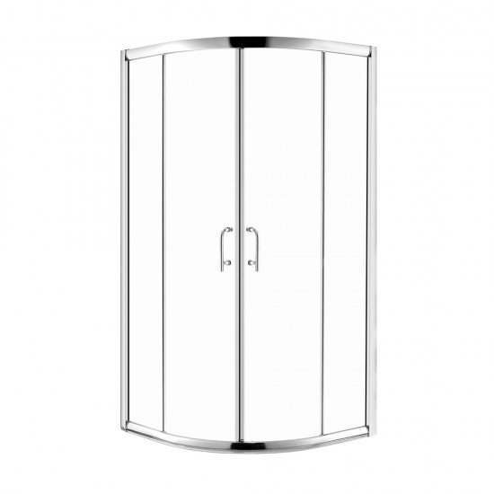 800*800*1900mm Round Sliding Shower Glass Door and Return Only