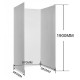 1000*1000*1000mm 1900mm Height 3-Side Swing Door Square Shower Box