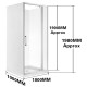 1000*1000*1000mm 1900mm Height 3-Side Swing Door Square Shower Box